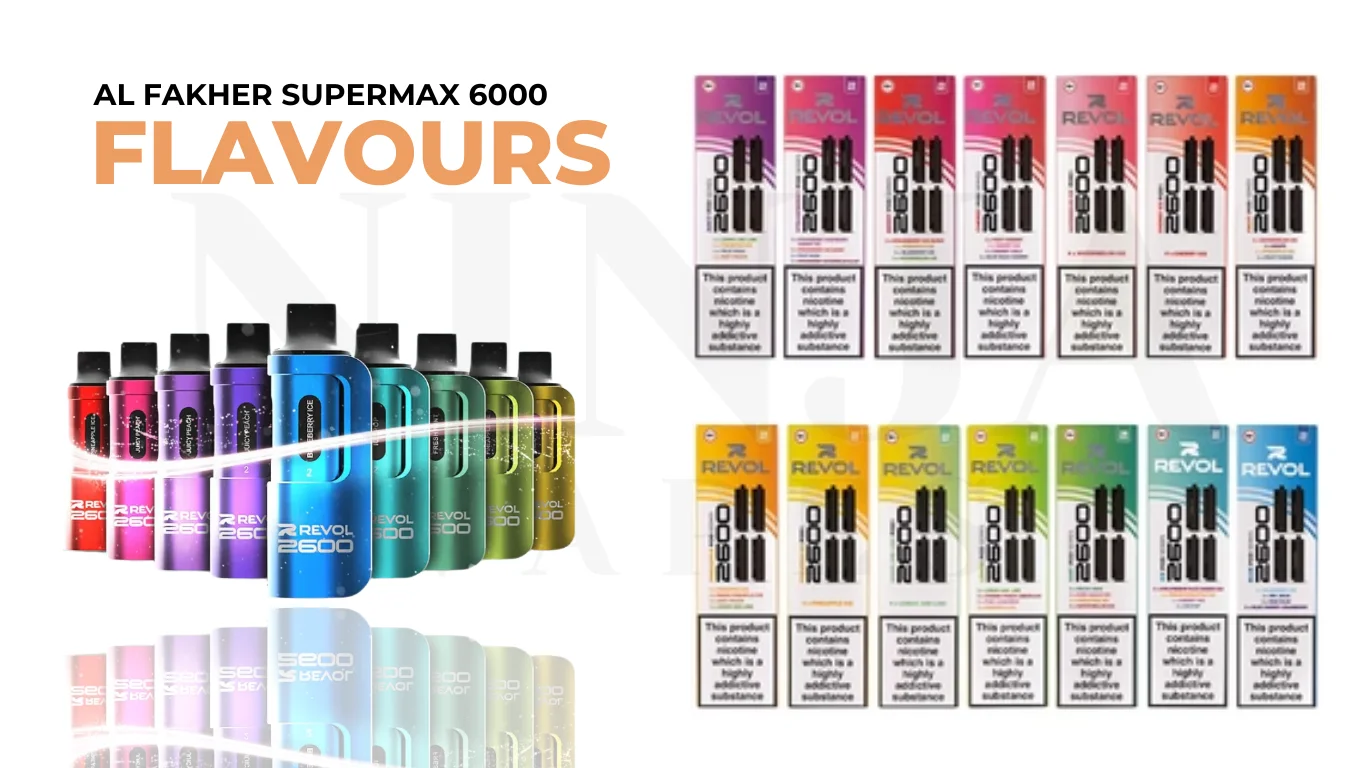 Available Flavours For Revol 4-in-1 Vape