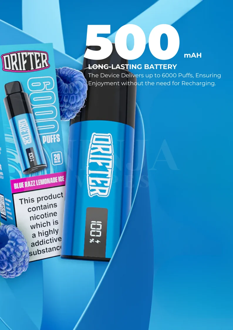 Drifter Bar 6000 Puffs 500 mAH Battery