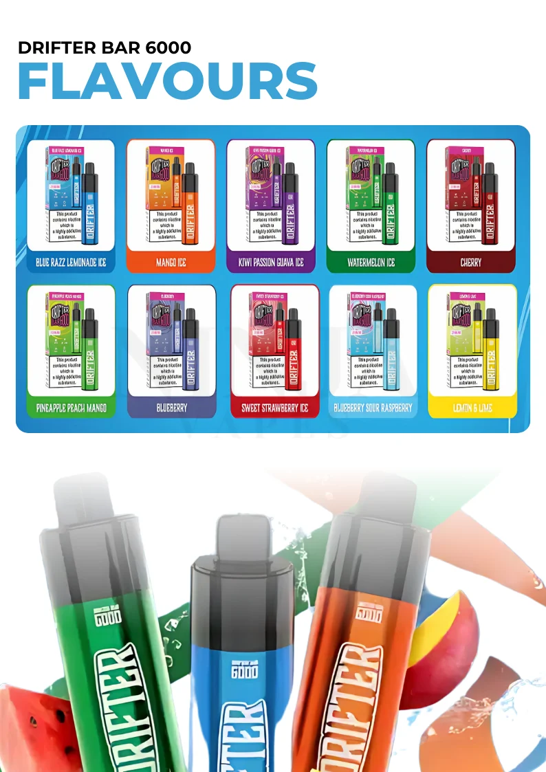 Drifter Bar 6000 Puffs Flavours