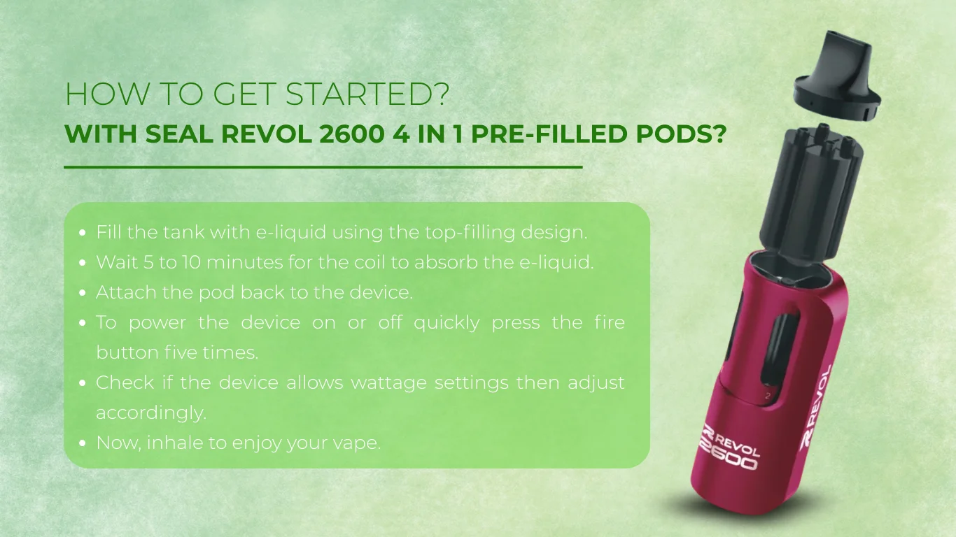 How to get started with seal Revol 2600 4 in 1