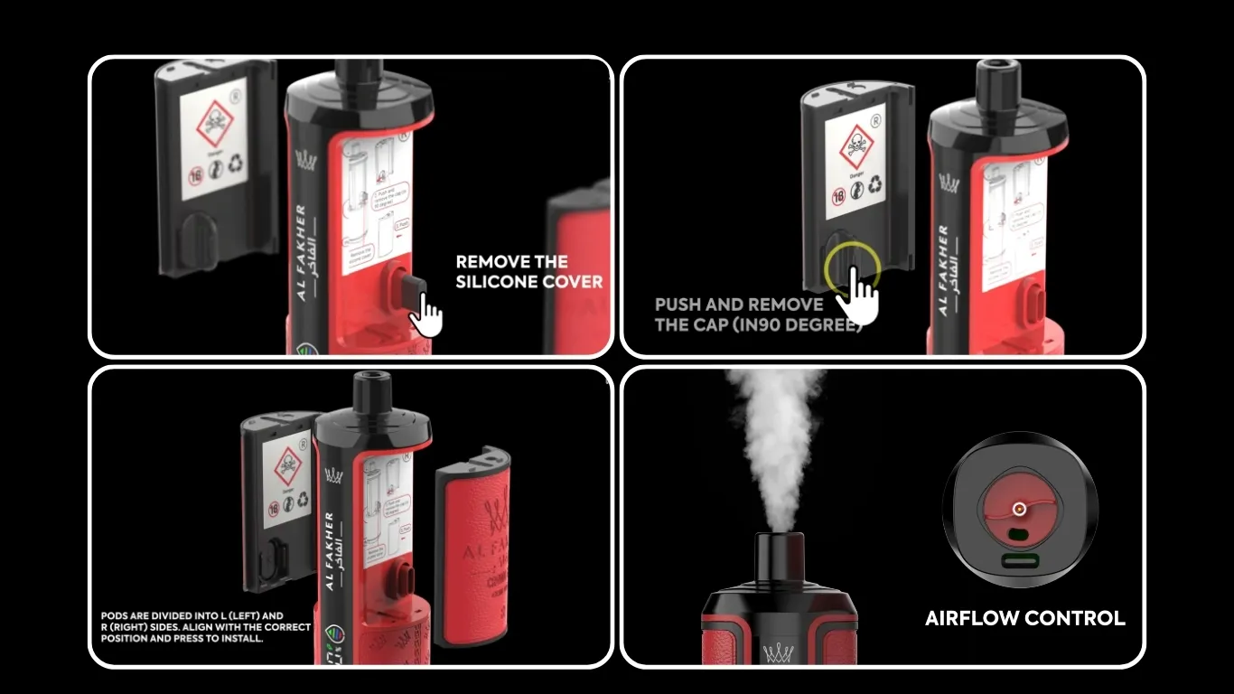 How to Use Al Fakher Crown Bar Hypermax 15000