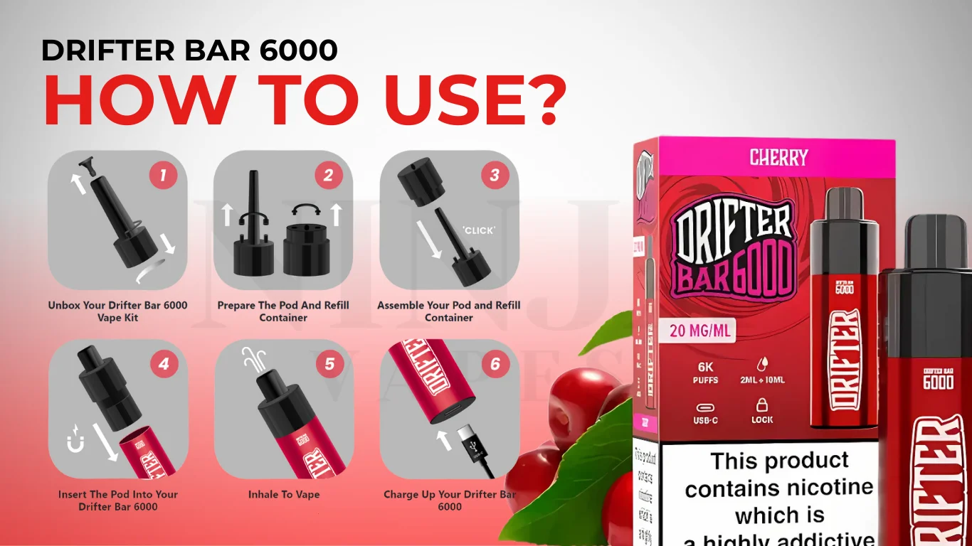 How To Use Drifter Bar 6000 Puffs