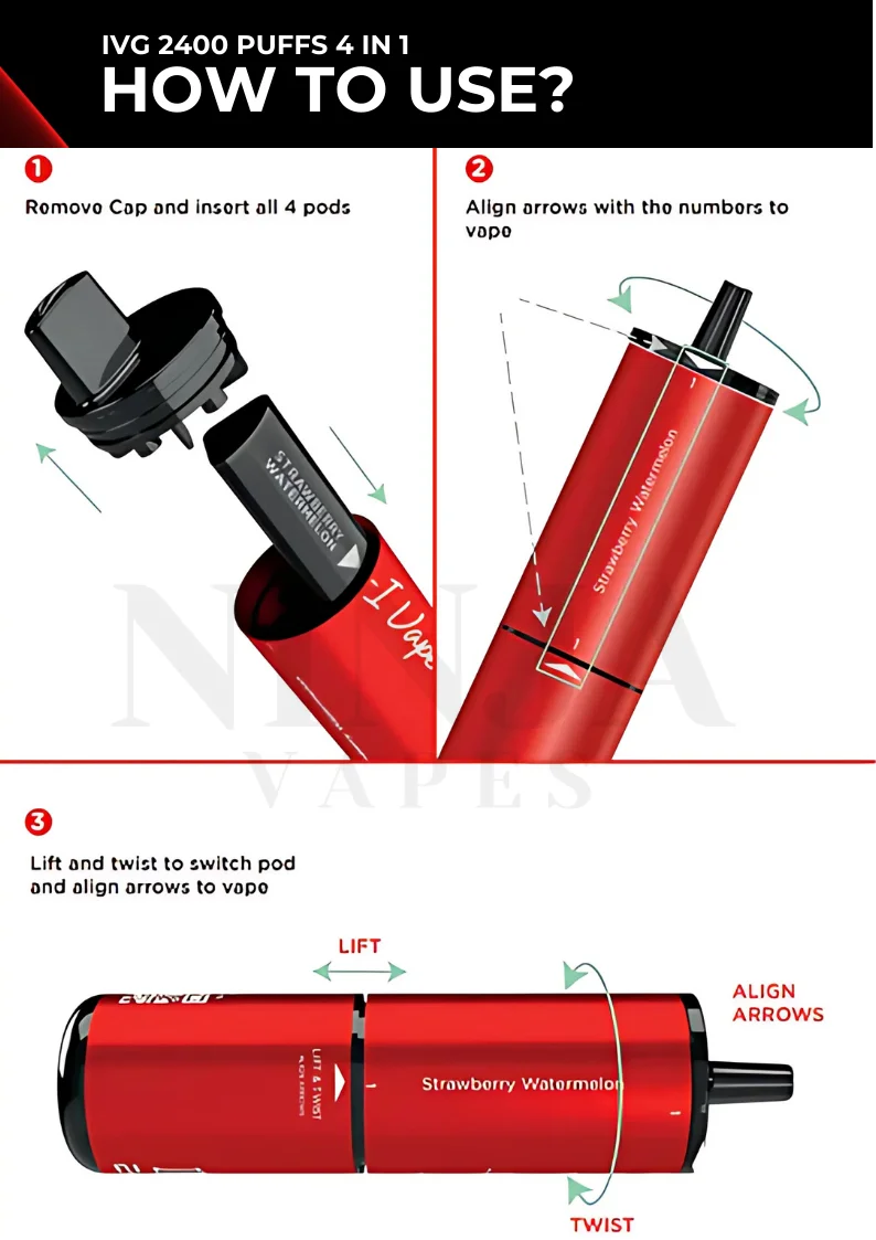 How to Use IVG 2400 Puffs