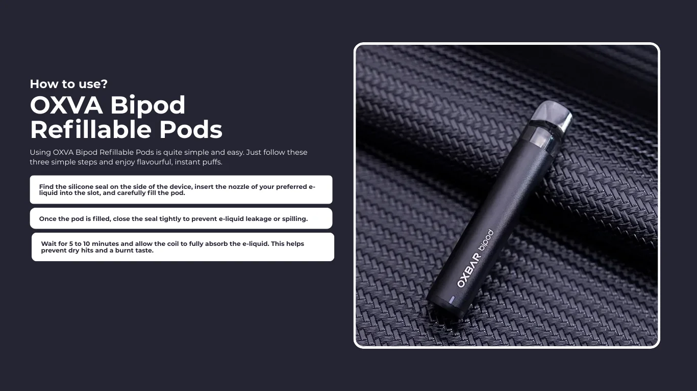 How to Use OXVA Bipod Refillable Pods