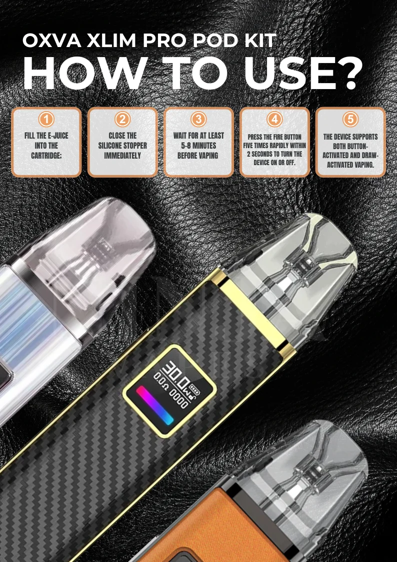 How to Use Oxva Xlim Pro Pod Kit