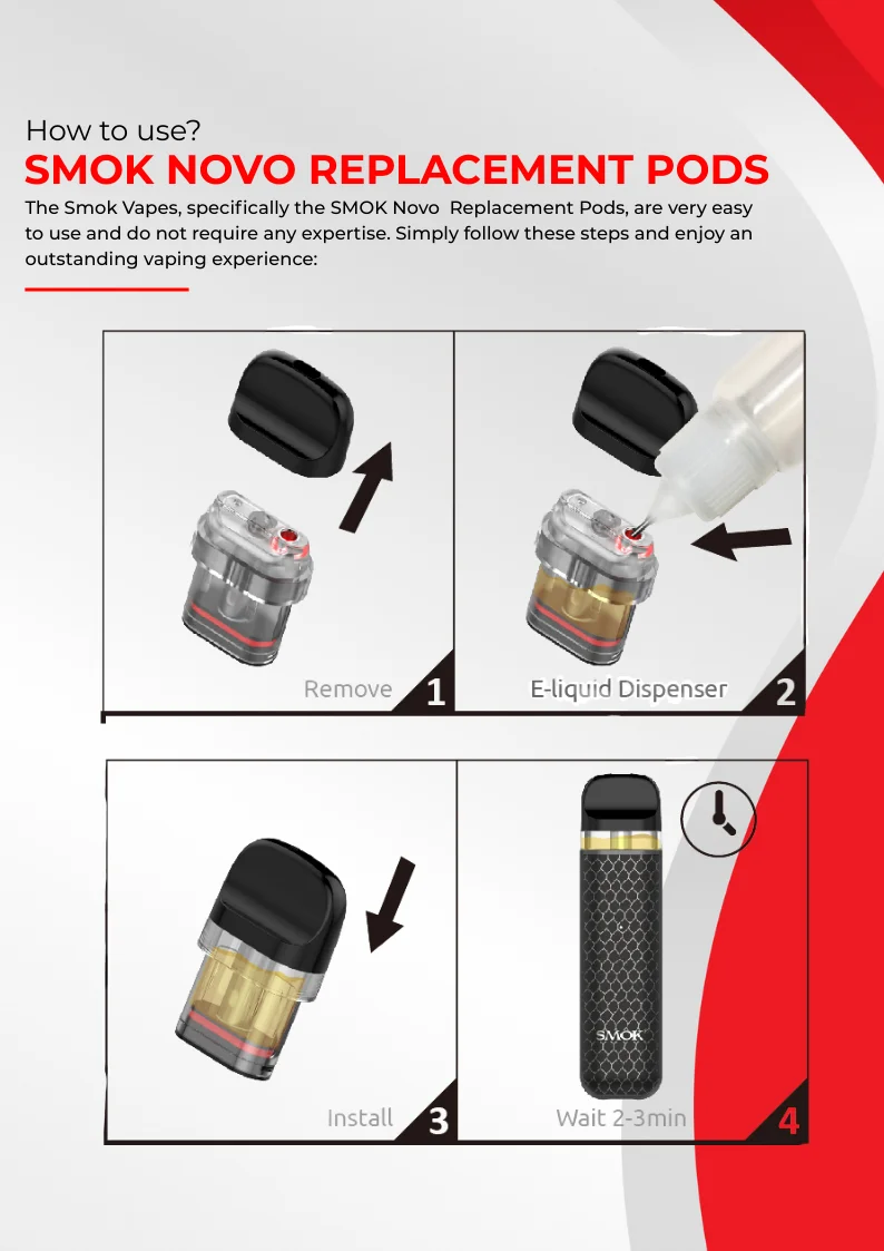 How to Use SMOK Novo Replacement Pods