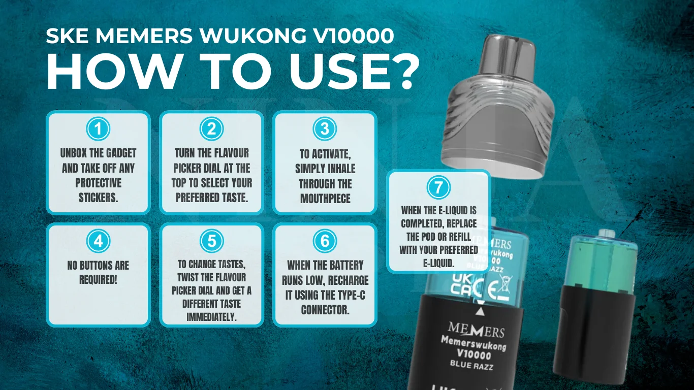 How To Use The Memers Wukong V10000 Puffs Vape Kit