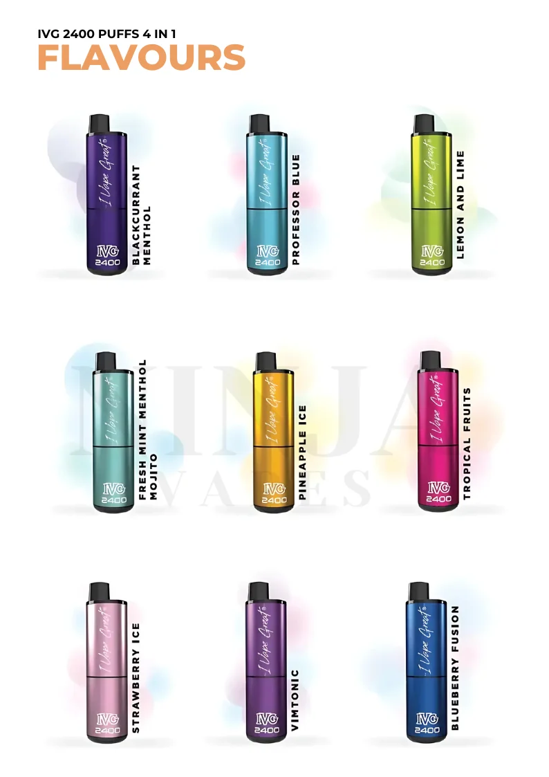 IVG 2400 Flavour List