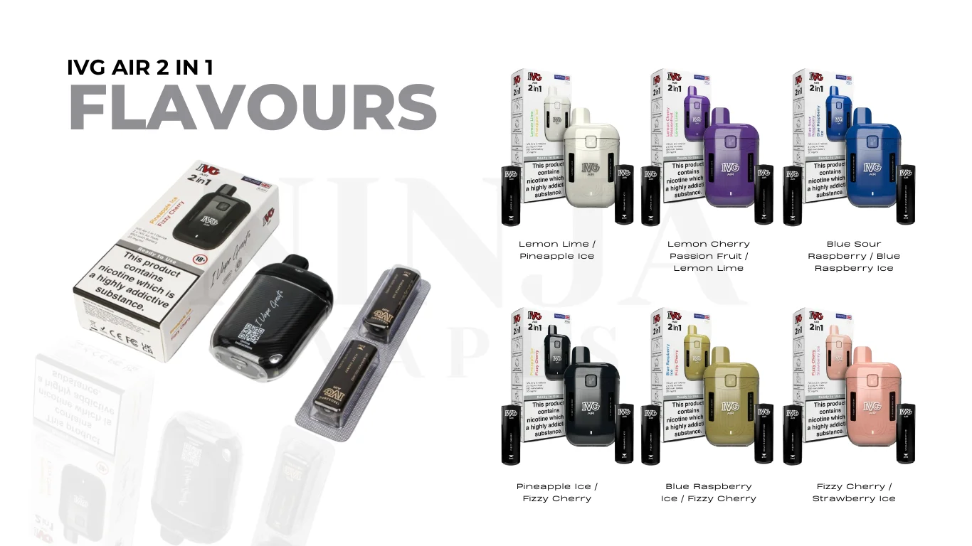 IVG Air 2 in 1 Vape Kit Flavours