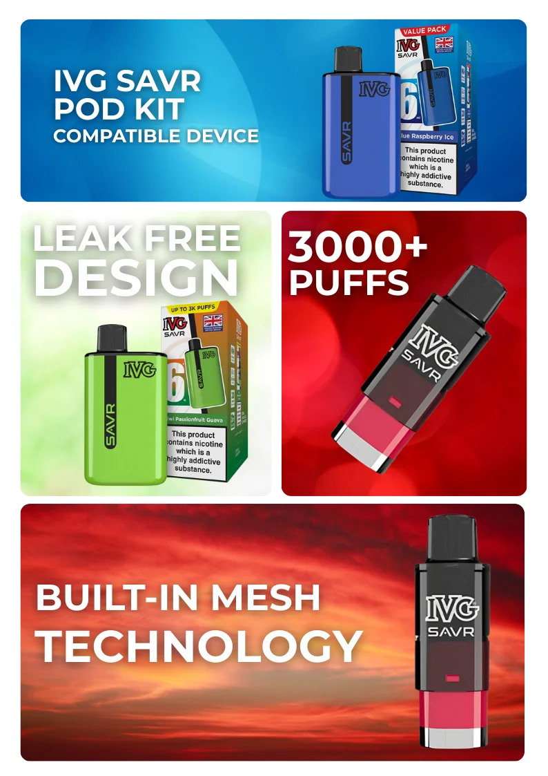 IVG SAVR Prefilled Pods Specifications