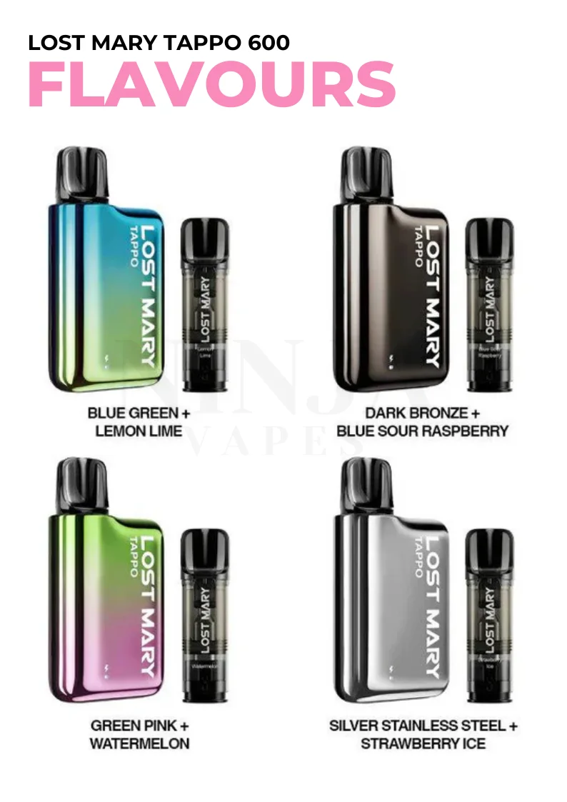 Lost Mary Tappo Pod Kit Flavours