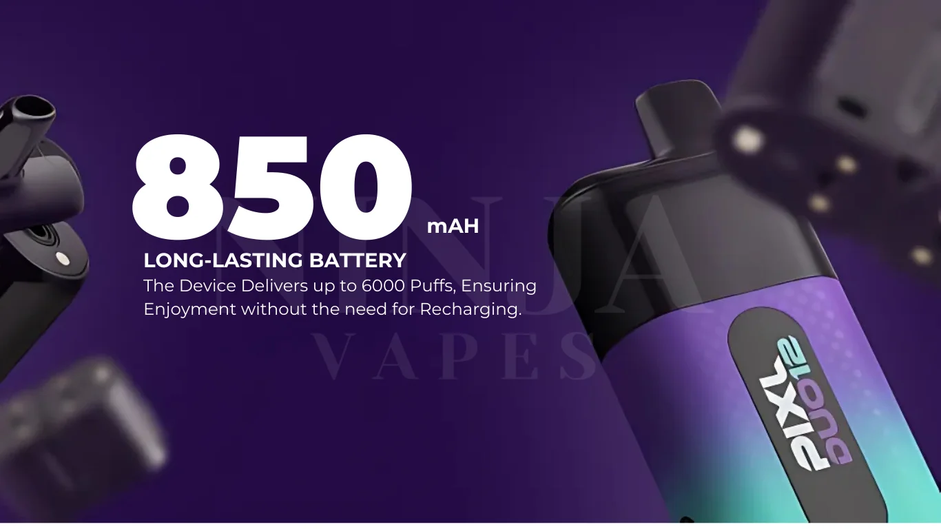 Features of PIXL Duo 12 6000 Puffs Vape