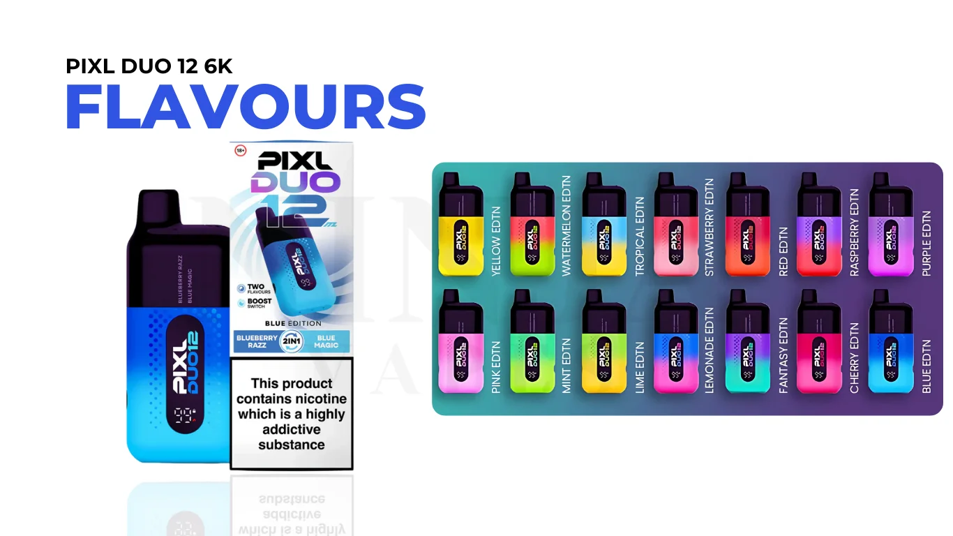 PIXL DUO 12 6K Puffs Flavours