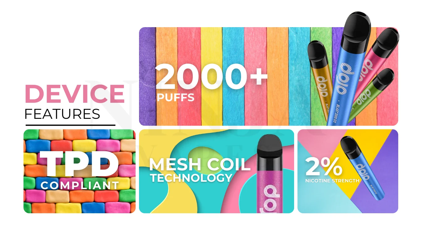 Product Details of Vaporesso Dojo Blast 2000 Puffs Go Pod Kit