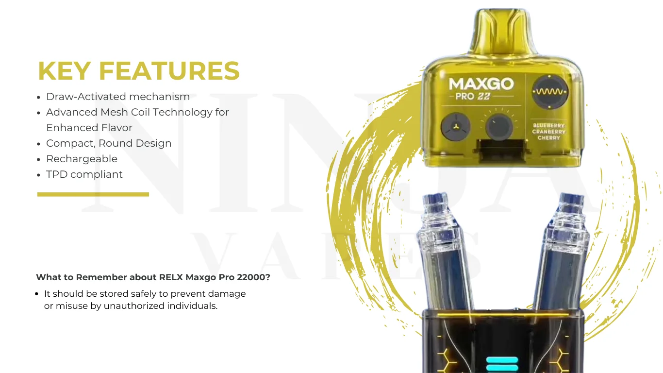 RELX Maxgo Pro 22000 Key Features