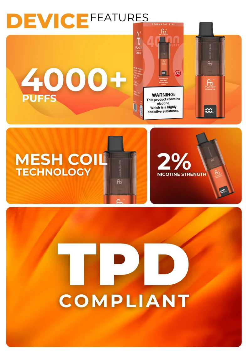 What Sets the Fumot Tornado 4-in-1 4000 Apart from Other Disposable Vapes