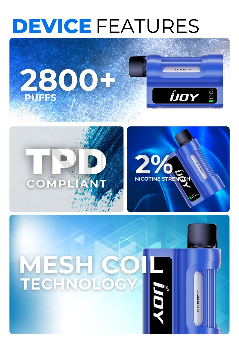 Why choose IJOY 4in1 Mars Cabin 2800 Puffs Pod Kit