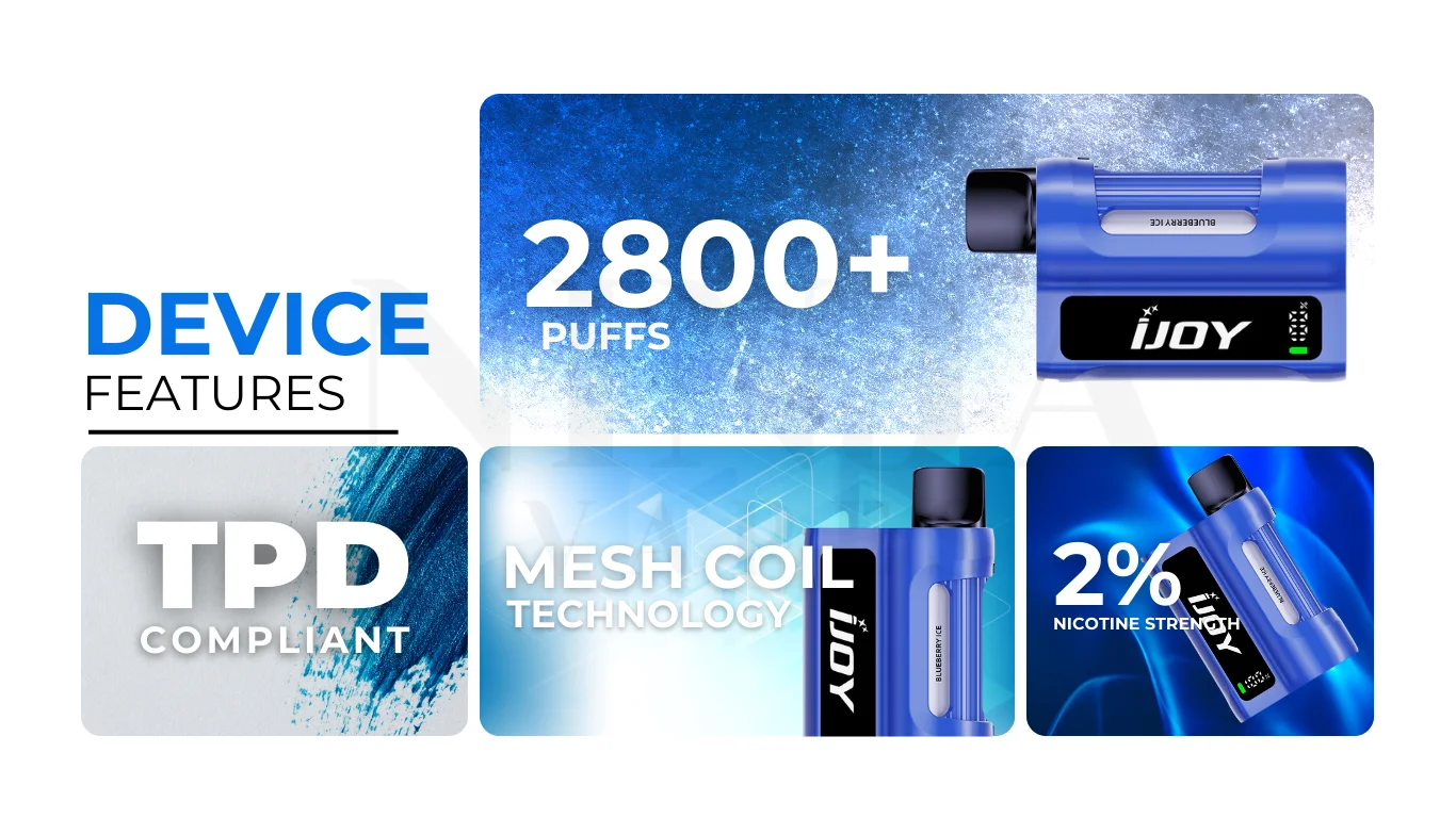Why choose IJOY 4in1 Mars Cabin 2800 Puffs Pod Kit
