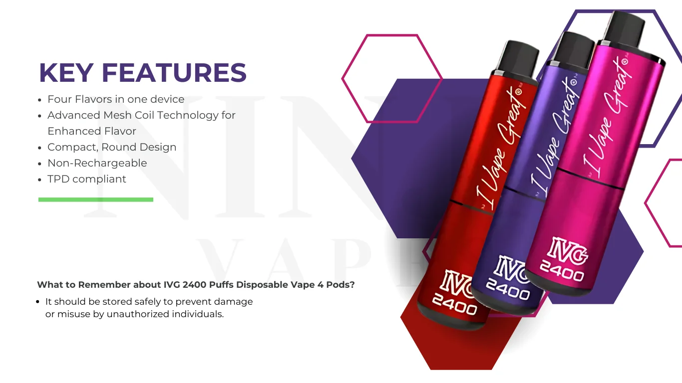 Why Choose IVG 2400 Puffs Disposable Vape