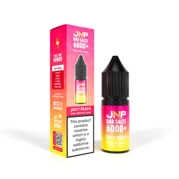 JNP Bar Salt 6000 Nic Salts 10ml | 25+ Flavours - Image 4