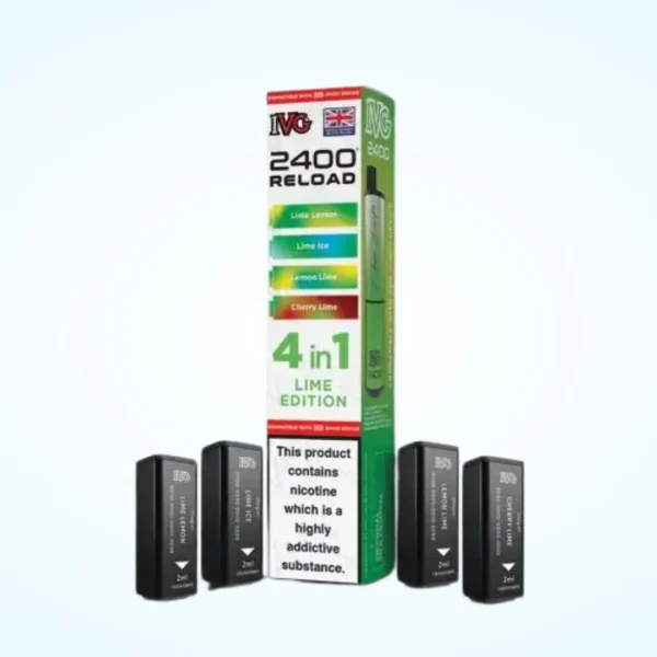 IVG 2400 Puffs Rechargeable â Lime Edition