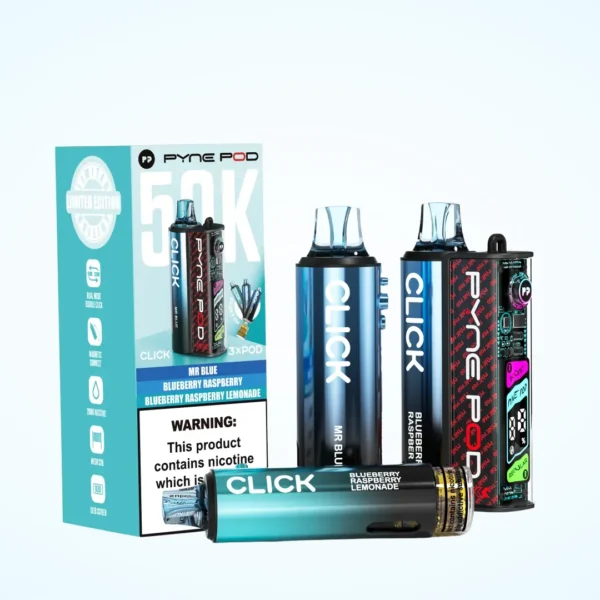 Blue Edition Pyne Pod Click 50K Prefilled Pod Kit