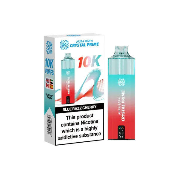 Box of 10 Crystal Prime 10000 Puffs Vape | Aura Bar - Image 15