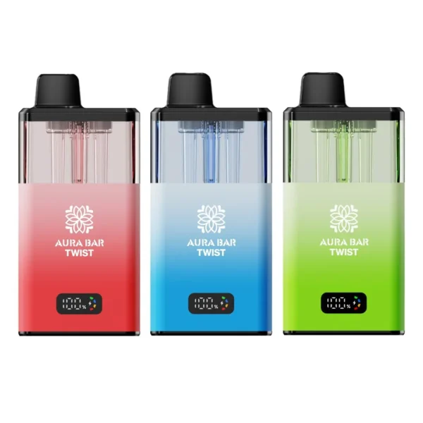 Box of 5 / Box of 10 Aura Bar Twist 40K Puffs Prefilled Pod Kit - Image 7