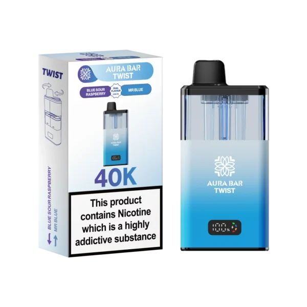 Box of 5 / Box of 10 Aura Bar Twist 40K Puffs Prefilled Pod Kit - Image 8