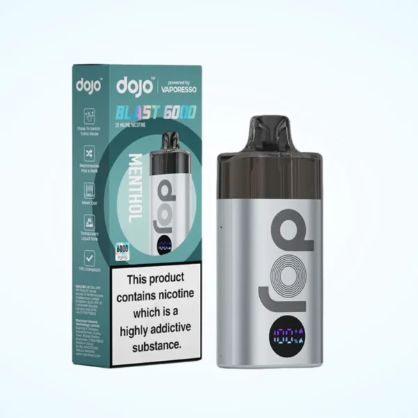 Box of 10 / Box of 5 Vaporesso Dojo Blast 6000 Puffs Prefilled Pod Vape Kit - Image 2