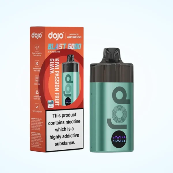 Box of 10 / Box of 5 Vaporesso Dojo Blast 6000 Puffs Prefilled Pod Vape Kit - Image 5
