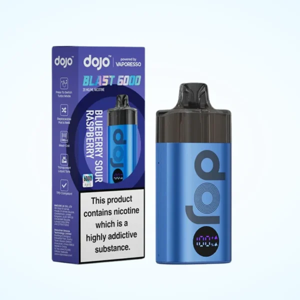 Box of 10 / Box of 5 Vaporesso Dojo Blast 6000 Puffs Prefilled Pod Vape Kit - Image 12