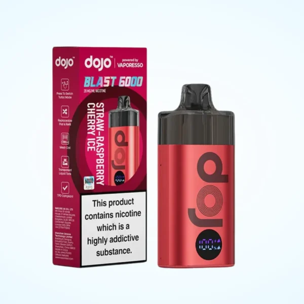 Box of 10 / Box of 5 Vaporesso Dojo Blast 6000 Puffs Prefilled Pod Vape Kit - Image 13