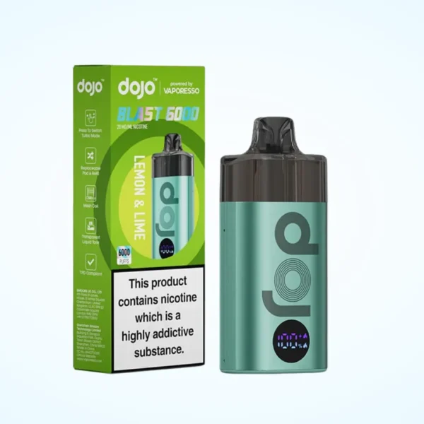 Box of 10 / Box of 5 Vaporesso Dojo Blast 6000 Puffs Prefilled Pod Vape Kit - Image 14