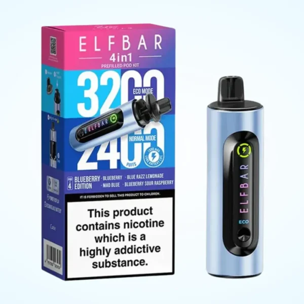 Elf Bar 4 in 1 3200 Puffs Prefilled Pod Kit | Only ?8.99 | Any 3 for ?24 - Image 4