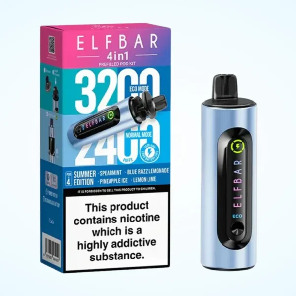 Elf Bar 4 in 1 3200 Puffs Prefilled Pod Kit | Only ?8.99 | Any 3 for ?24 - Image 9