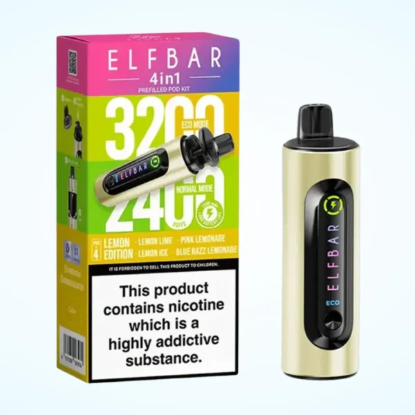 Elf Bar 4 in 1 3200 Puffs Prefilled Pod Kit | Only ?8.99 | Any 3 for ?24 - Image 12