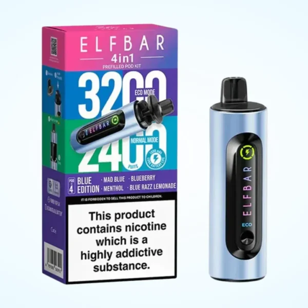 Elf Bar 4 in 1 3200 Puffs Prefilled Pod Kit | Only ?8.99 | Any 3 for ?24 - Image 14