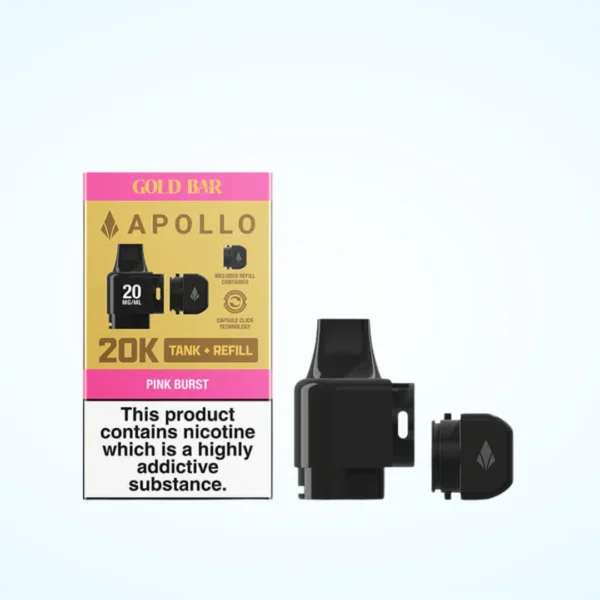 Gold Bar Apollo 20K Tank and Refill Pod | Only ?4.99 | Buy 3 for ?14 - Image 8