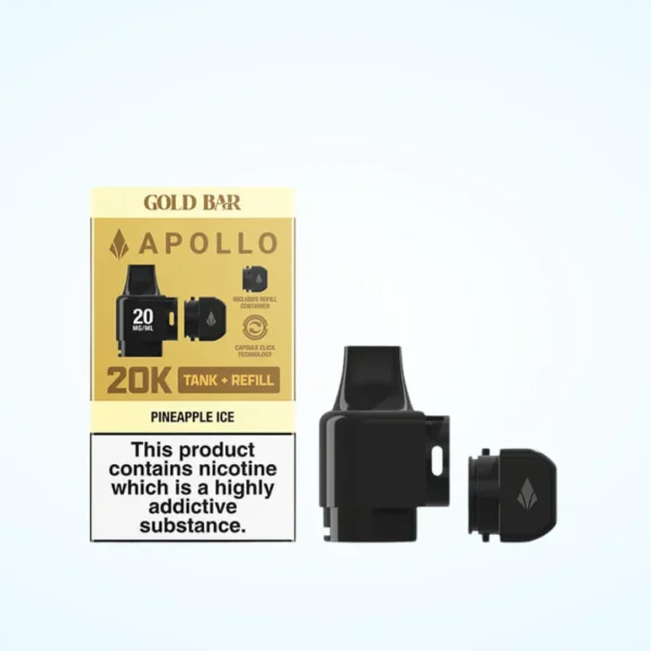 Gold Bar Apollo 20K Tank and Refill Pod | Only ?4.99 | Buy 3 for ?14 - Image 9