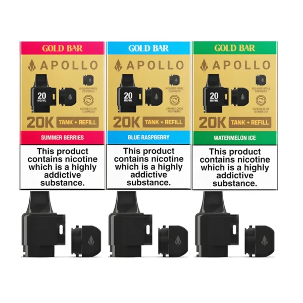 Gold Bar Apollo 20K Tank and Refill Pod | Only ?4.99 | Buy 3 for ?14 - Image 10