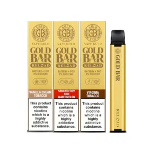 Gold Bar Reload 600 Puffs Prefilled Pod Kit | Only ?4.99 | Any 3 for ?14