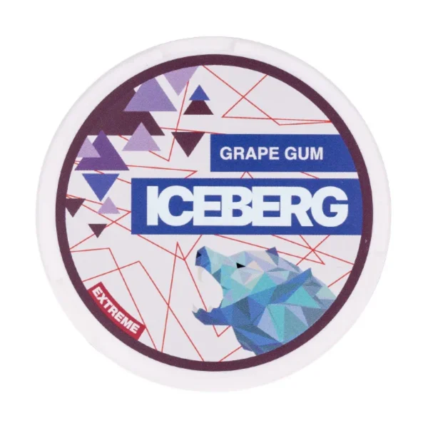 Grape Gum Nicotine Pouches by Iceberg - Image 2