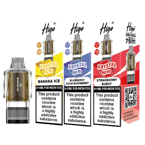 Higo Krystal Max 7500 Prefilled Refill Pods | Only ?6.99 | Any 3 for ?18
