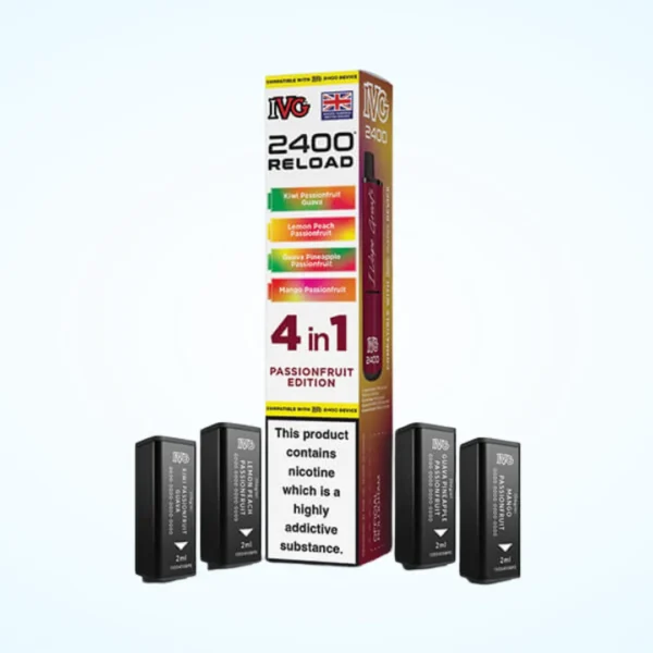 IVG 2400 Reload 4 in 1 Pre-filled Pod â Passion Fruit Edition