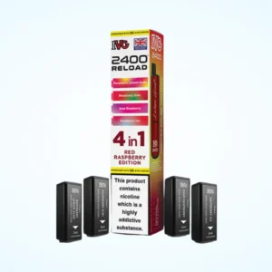 IVG 2400 Reload 4 in 1 Pre-filled Pod â Red Raspberry Edition