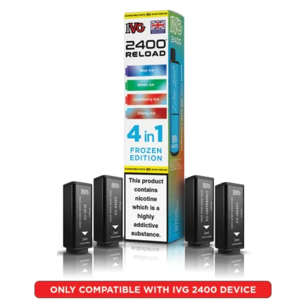 IVG 2400 Reload 4 in 1 Prefilled Refill Pods | Only ?7.99 | Any 3 for ?21 - Image 2