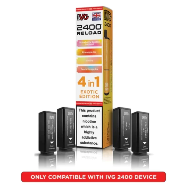 IVG 2400 Reload 4 in 1 Prefilled Refill Pods | Only ?7.99 | Any 3 for ?21 - Image 5