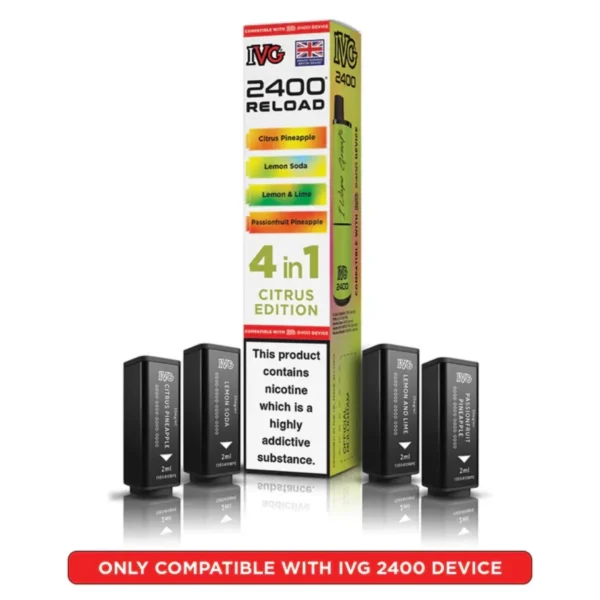 IVG 2400 Reload 4 in 1 Prefilled Refill Pods | Only ?7.99 | Any 3 for ?21 - Image 6