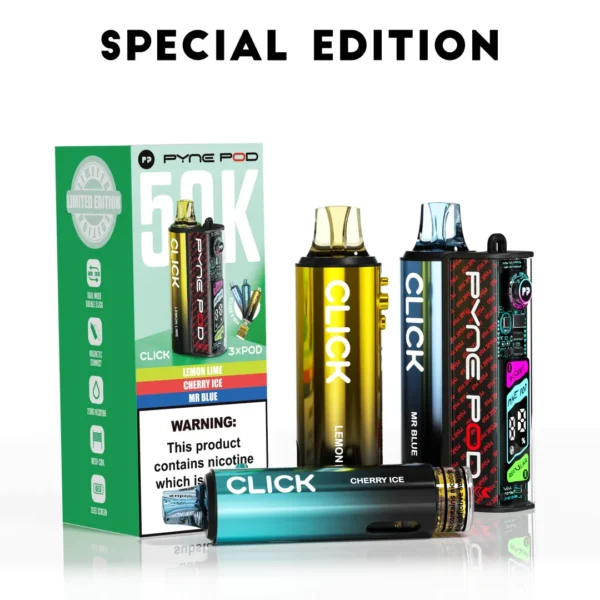 Pyne Pod Click 50K Puffs Prefilled Pod Kit | Only ?11.99 | Any 3 for ?30 - Image 2
